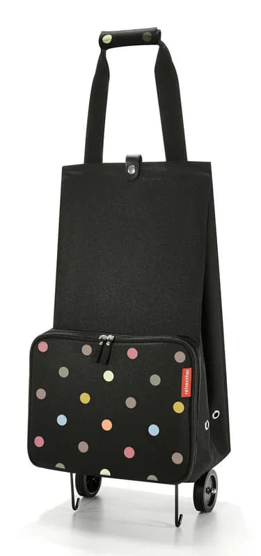 reisenthel Foldable Trolley Einkaufstrolley Dots schwarz bunt Neu