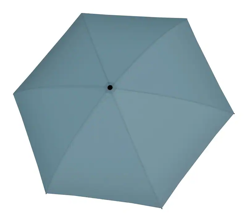 doppler Zero,99 Mini Uni Regenschirm Hazy Blue blaugrau Neu