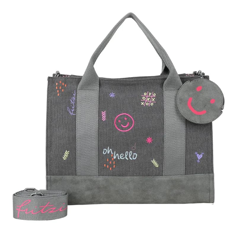 Fritzi aus Preußen Limited Tote Bag Embro Fun Tasche Anthra anthrazit purpur