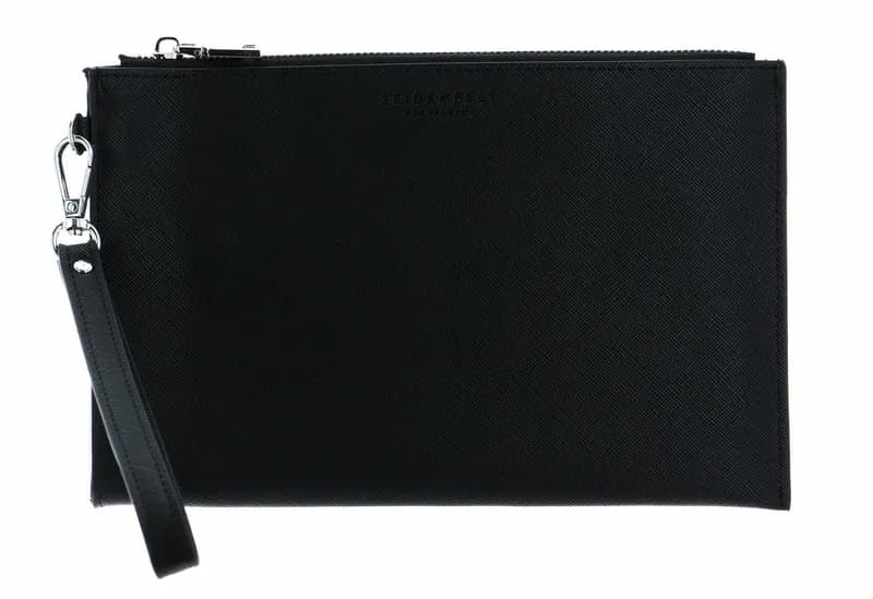 SEIDENFELT MANUFAKTUR SFMs216 Utility Bag Clutch Tasche Black Schwarz