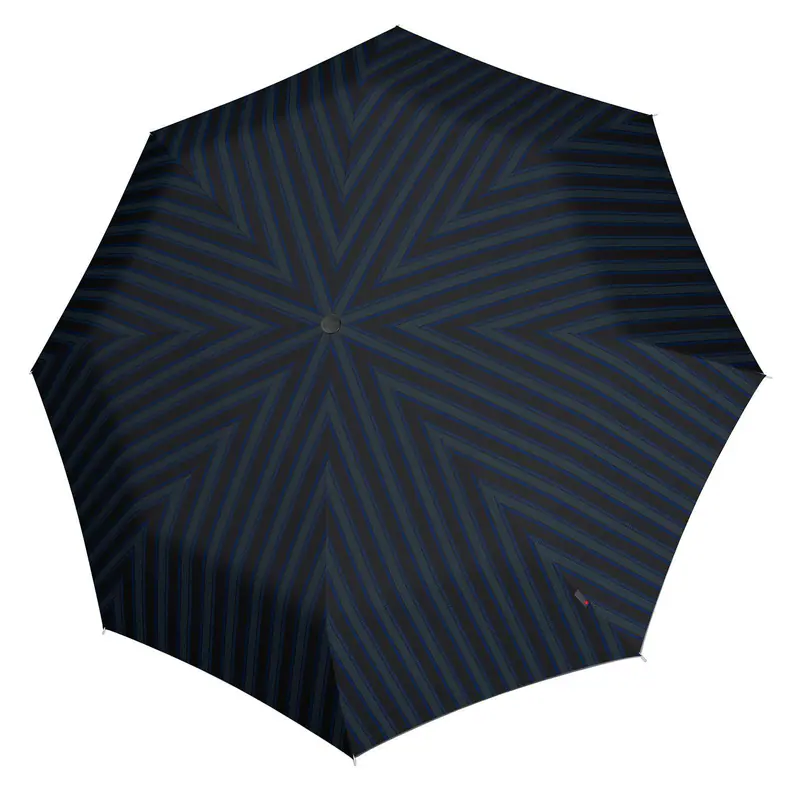 Knirps T.205 Duomatic Twoline Up Ecorepel M Regenschirm Black schwarz blau Neu