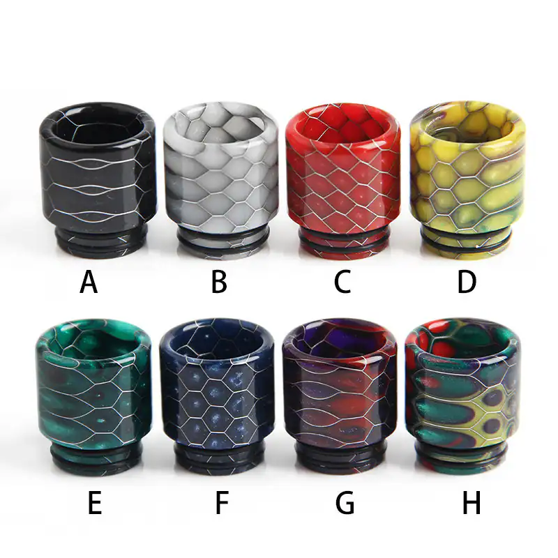 Drip Tip 810 Resin Harz Verdampfer Mundstück Honeycomb Driptip Schlange, D266-2