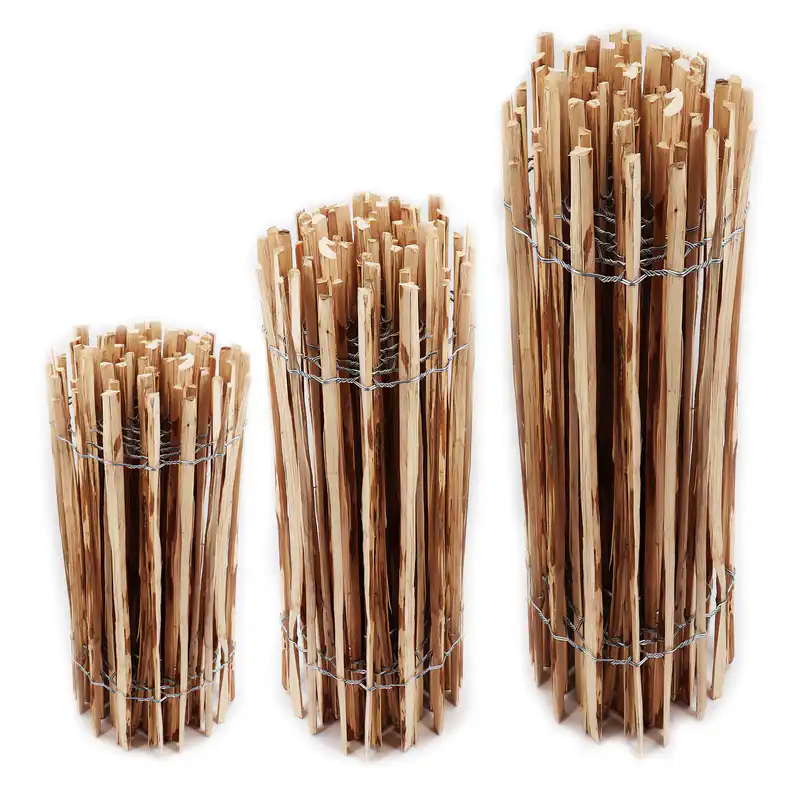 15m Staketenzaun 120cm hoch Lattenabstand 4-6cm Gartenzaun Kastanienzaun Zaun