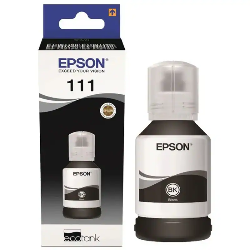 Original Epson 111 schwarz 120ml Flasche Bottle C13T03M140 T03M DATUM 2030-2031!
