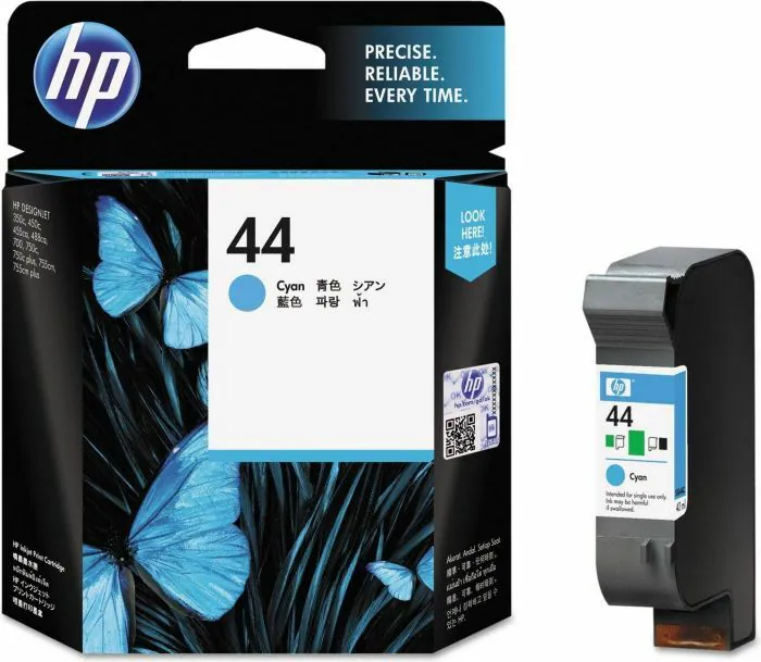 Original HP 44 Cyan DesignJet 350 450 455ca 750 plus 755cm o.V. mit GARANTIE