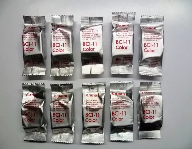 Original 10 x Canon BCI-11C color farbig BJC-50 BJC-70 BJC-80 BN700