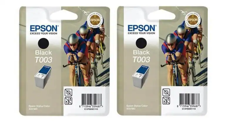 2 x Original Epson T003 schwarz STYLUS Color 900 980 -- o.V.