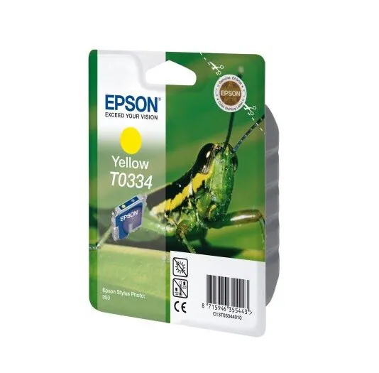 Original Epson T0334 gelb yellow Grashüpfer Stylus Photo Foto 950 960 o.V.