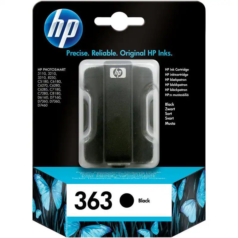 Original HP 363 schwarz PHOTOSMART 3110 3210 3310 8250 C5180 OVP DATUM 2020