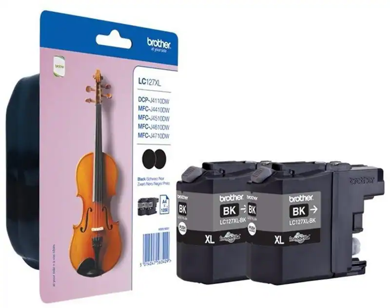 Original DoppelPack Brother LC127XL (2 Patronen) schwarz OVP DATUM 08/2024