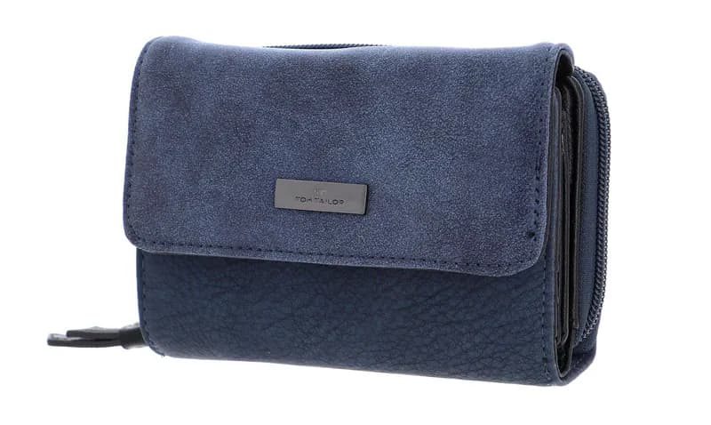 TOM TAILOR Elin Wallet With Flap Geldbörse Blue Blau Neu