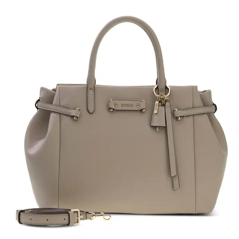 GUESS Dorothy Girlfriend Satchel Handtasche Schultertasche Tasche Bone beige Neu