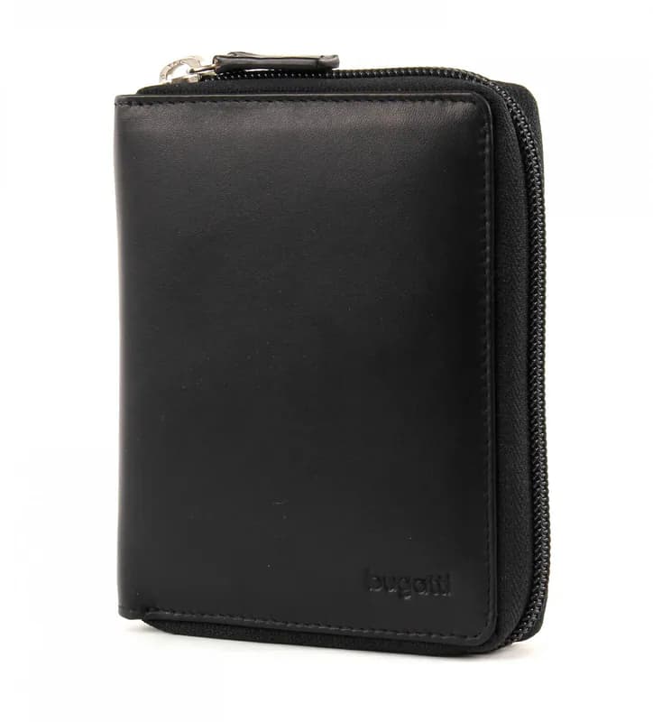 bugatti Primo Zip Wallet Geldbörse Black schwarz Neu
