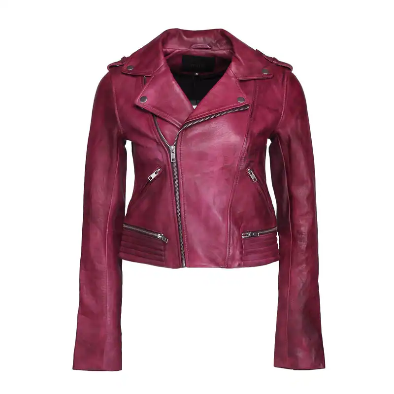 Maje Damenjacke Größe 36 FR / S Lederjacke H18BASILTA