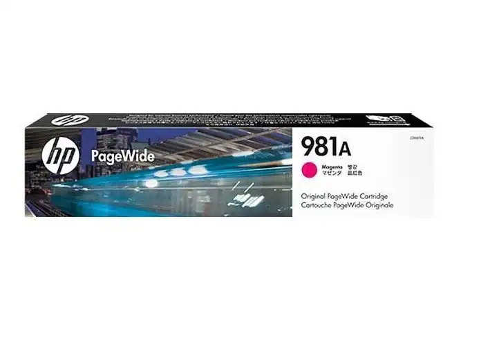Original HP 981A magenta PageWide Enterprise 556 586 E58650 OVP DATUM 06/2024