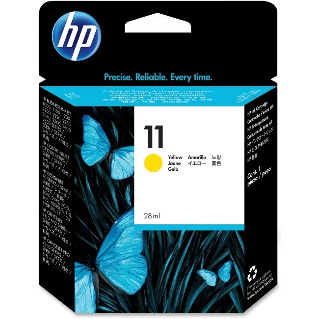 Original HP 11 gelb Business InkJet 1000 1100 1200 2200 2800 OVP DATUM 2016