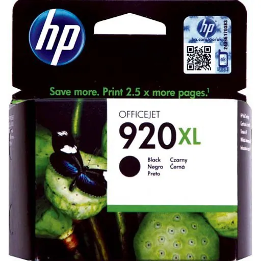 Original HP 920XL schwarz black OfficeJet 6000 6500 7000 7500 OVP DATUM 2022