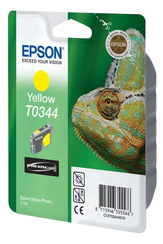 Original Epson T0344 gelb yellow Stylus Photo Foto 2100 R2100 2200 o.V.
