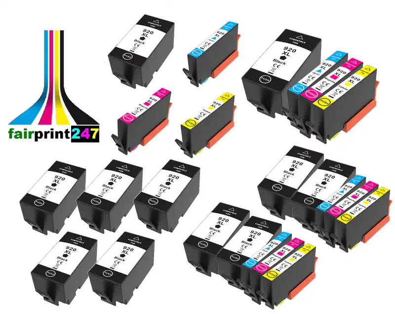 XXL-Patronen ersetzt HP 920XL schwarz/color ca. 1250/725 Seiten BK C M Y - TOP