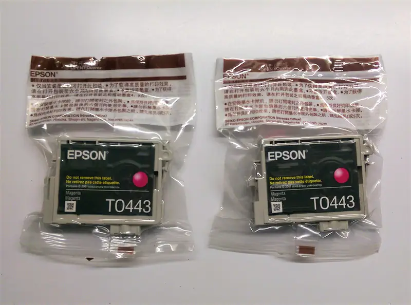 2 x Original Epson T0443 magenta C64 C66 C84 C86 CX3600 CX3650 CX6400 CX6600