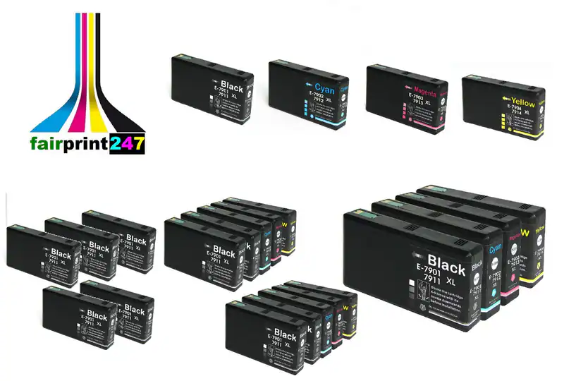Patronen für Epson ersetzt 79 79XL schwarz=50ml color=25ml XXL-Füllmenge TOP