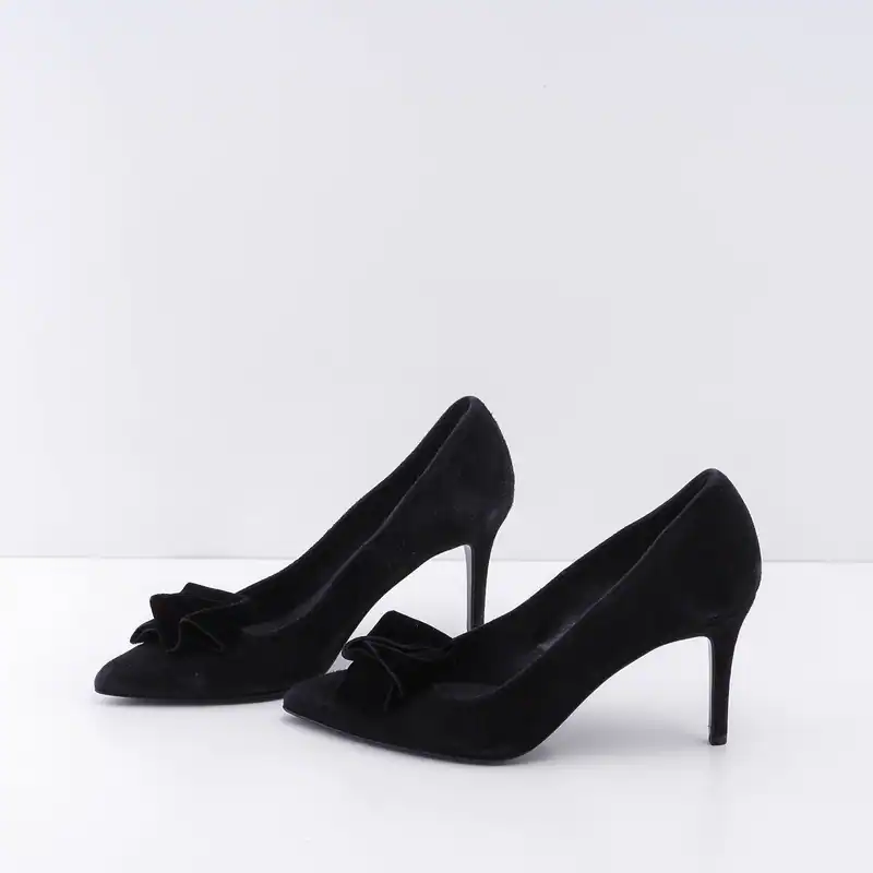Claudie Pierlot Damen Pumps Wildleder Spitz Schwarz E181A7H17