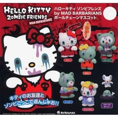 Kapsel Hello Kitty Zombie Friends von MAD BARBARIANS Kugelkette Maskottchen