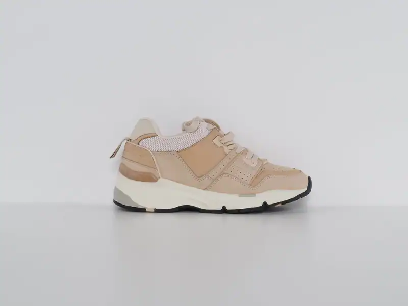 Sandro Damen Leder-Sneaker Beige Größe 38 EU SFACH00844