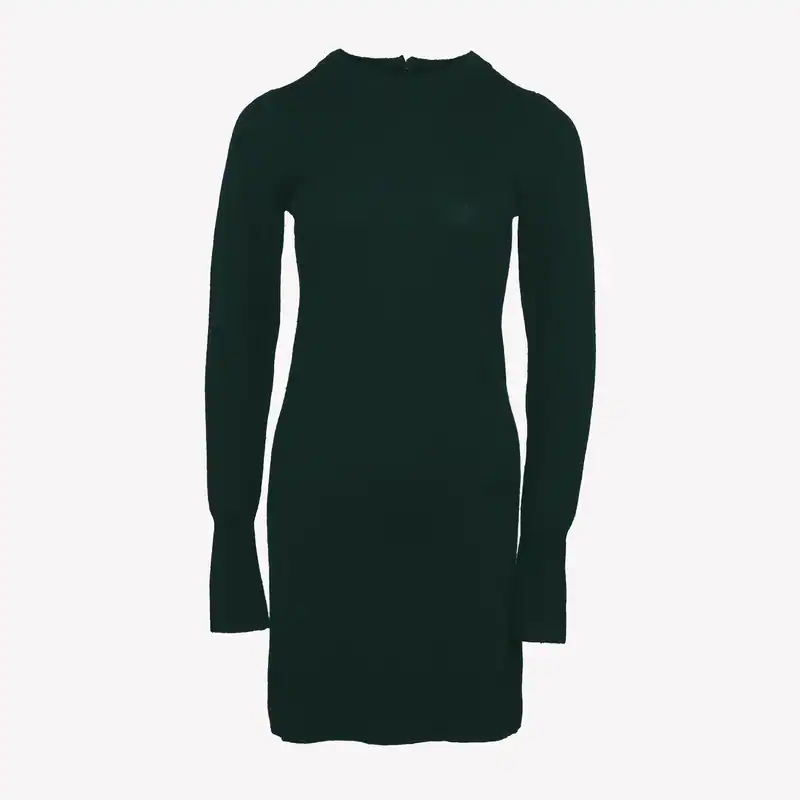Sandro Damen kurzes Strickkleid Grün Wollmischung Größe 36 FR R2897H