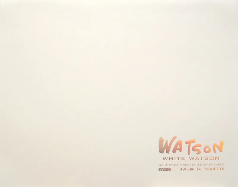 Muse Aquarellpapier weiß Watson Block F4 300g weiß 15 Blatt HW-304 F4
