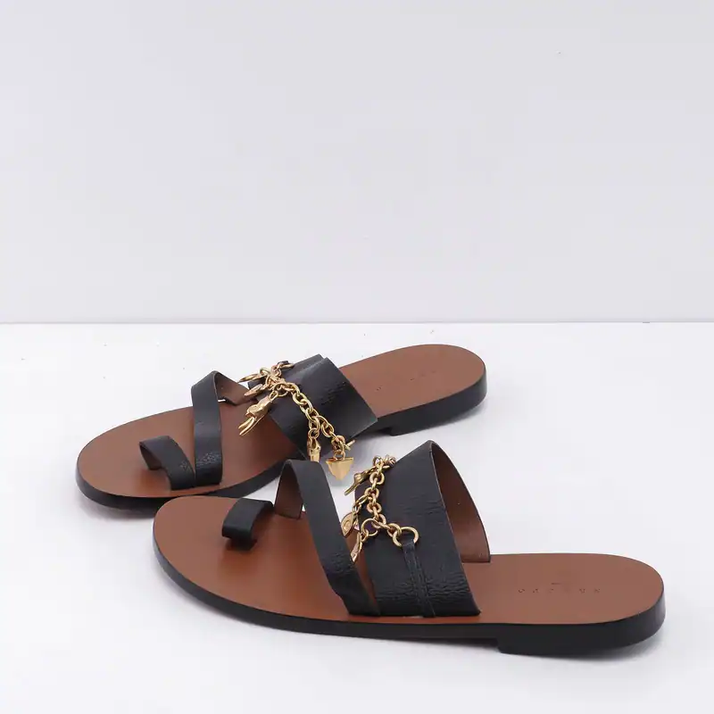Sandro Paris Women's Shoes Size 40 EU Leather Thong Sandals SFACH00860