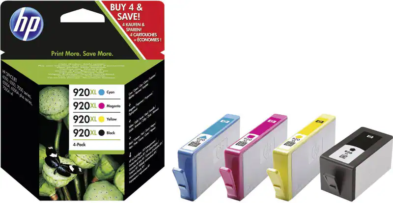Original HP 920XL MultiPack OfficeJet 6000 6500 7000 7500 - DATUM 2021-2022