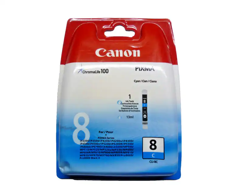 Original Canon CLI-8C cyan Pixma iP3300 iP3500 iP4200 iP4300 - o.V.