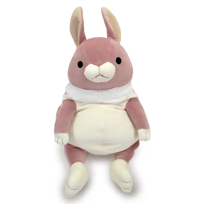 Shinada Global Mochi Serie Hase mit stehenden Ohren, rosa (L) Plüschtier