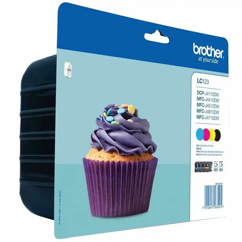 Original Brother LC123 MultiPack 4 Patronen BK C M Y OVP DATUM 2024
