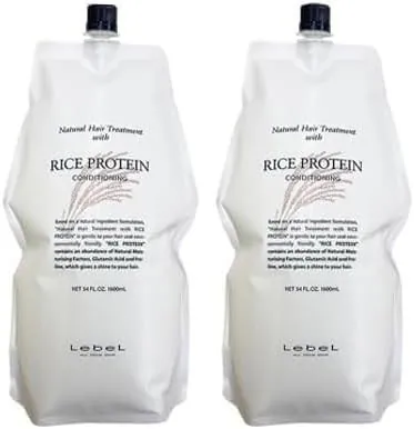 Lebel Natural Hair Treatment with RP (Rice Protein) 1600ml Refill, 2er Set