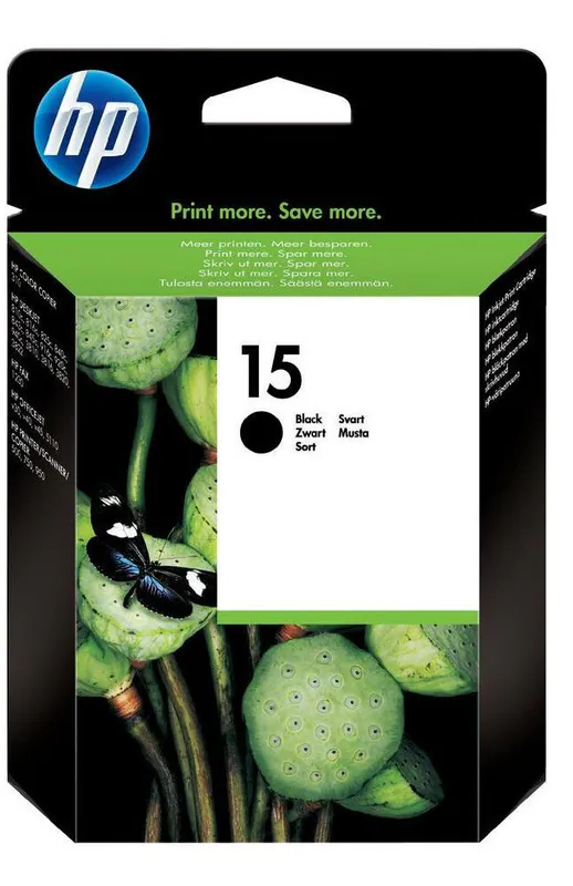 Original HP 15 schwarz C6615DE ca. 500 Seiten DATUM 08/2019 OVP