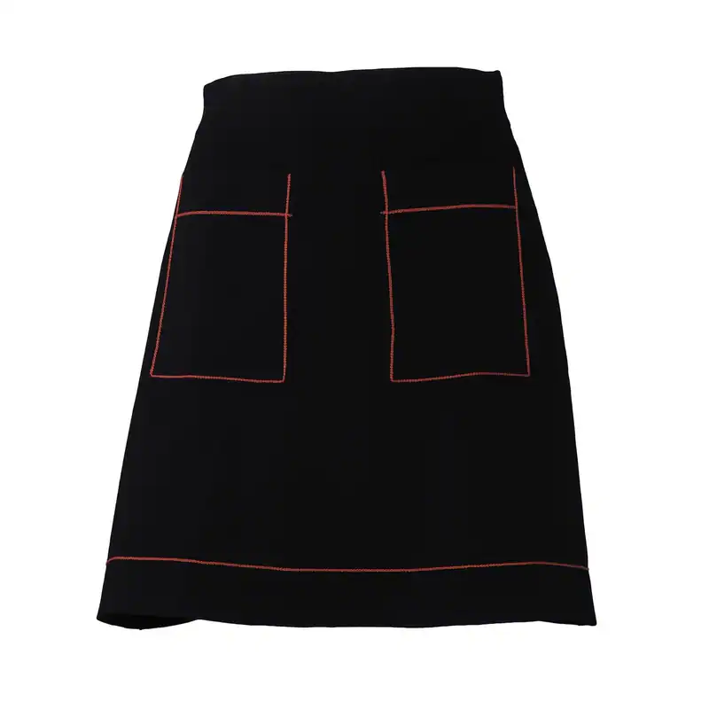 Sandro Rock Schwarz Gr. 36 FR / S Damen Strickrock A-Linie Minirock SFPJU00267