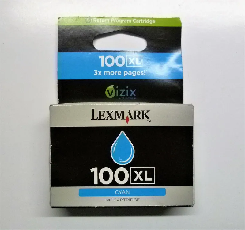 Original Lexmark 100 XL cyan Genesis s815 s816 Impact s300 s301 s302 s305