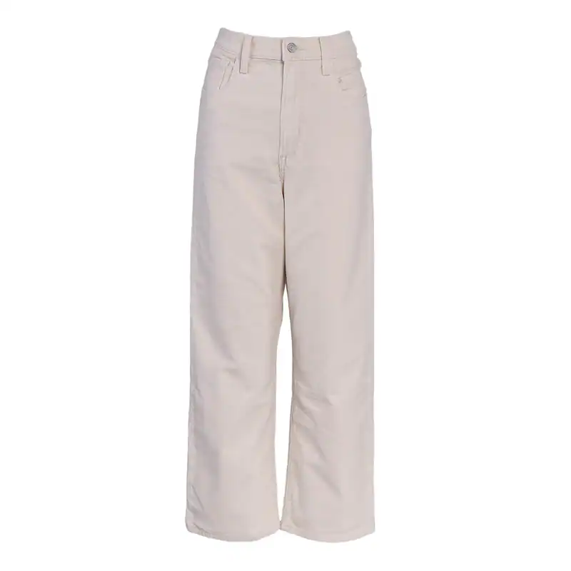 Levi's Damen Hose Ecru Ribcage Straight Cord Cordhose W30 L27 797550028