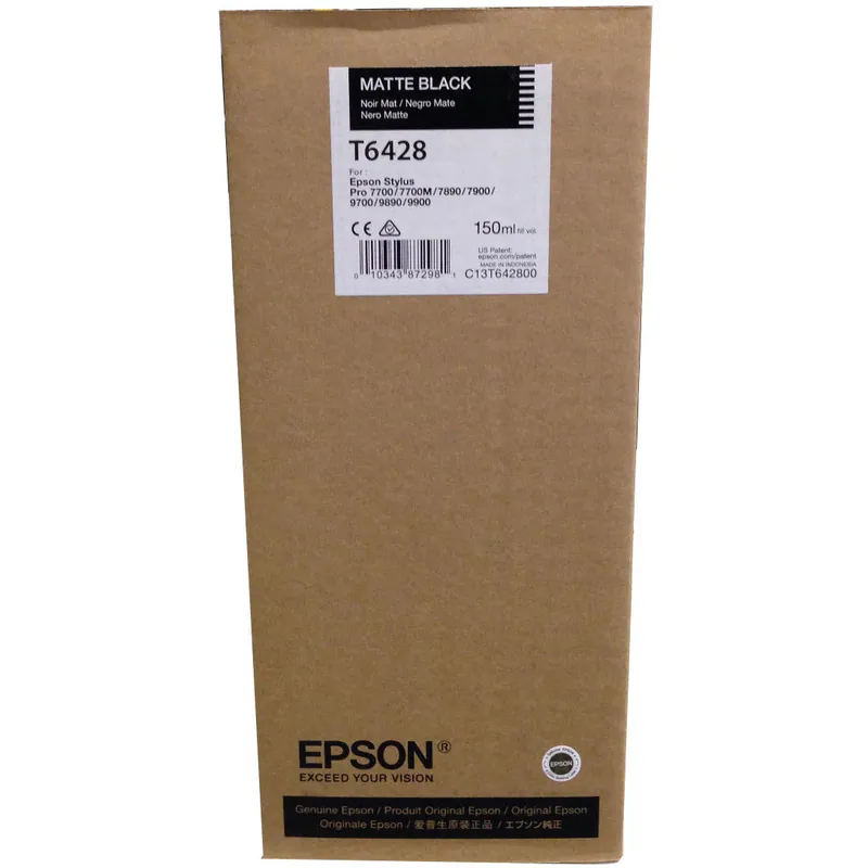 Original Epson T6428 schwarz matt Stylus Pro 7700 7900 9700 9890 9900 DATUM 2023