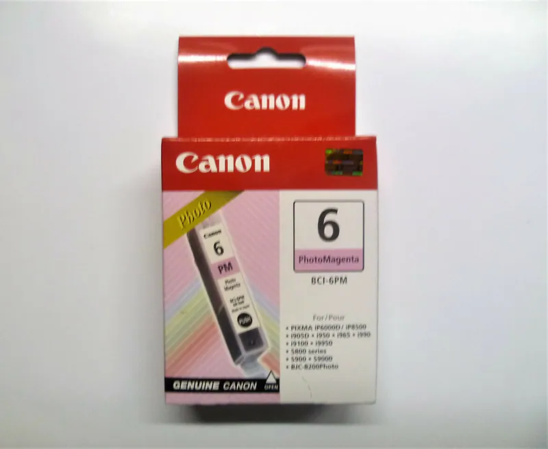 Original Canon BCI-6PM photomagenta BJC-8200 Phtoto Pixma i9100 i9950 o.V./OVP