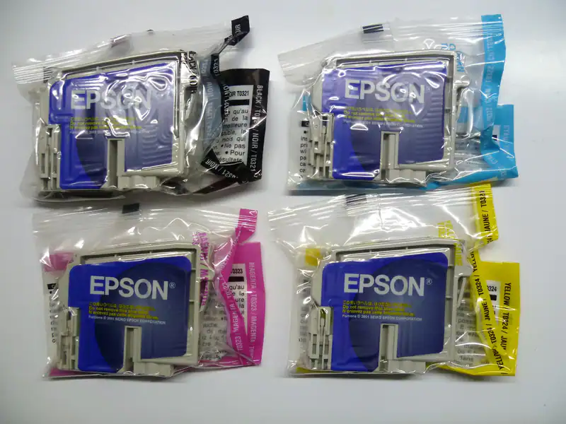 4 x Original Epson Set MultiPack T0321 T0322 T0323 T0324 Stylus C70 C80 + Plus