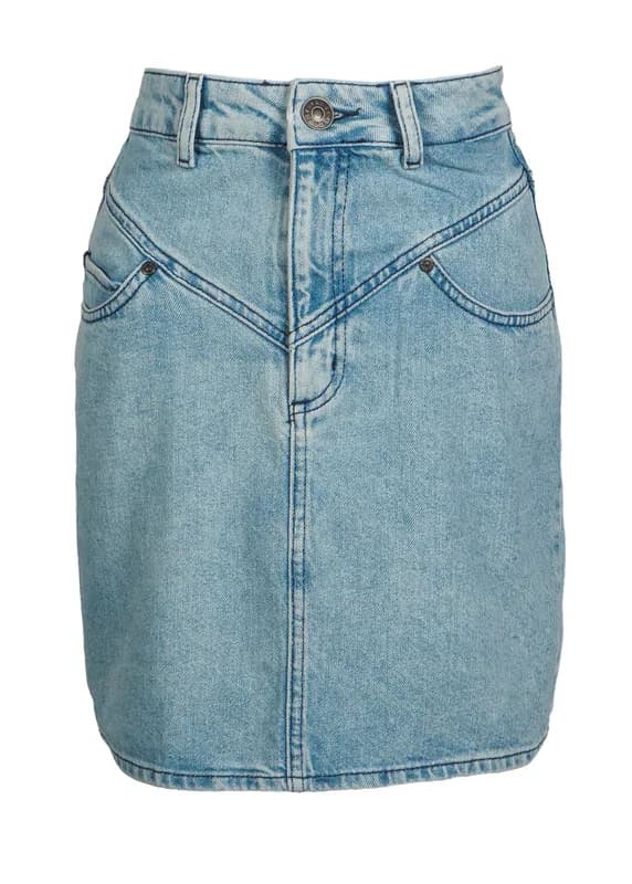 Sandro Paris Jeansrock Blau Baumwolle Gr. 34 XS Damen Kurz J4309E
