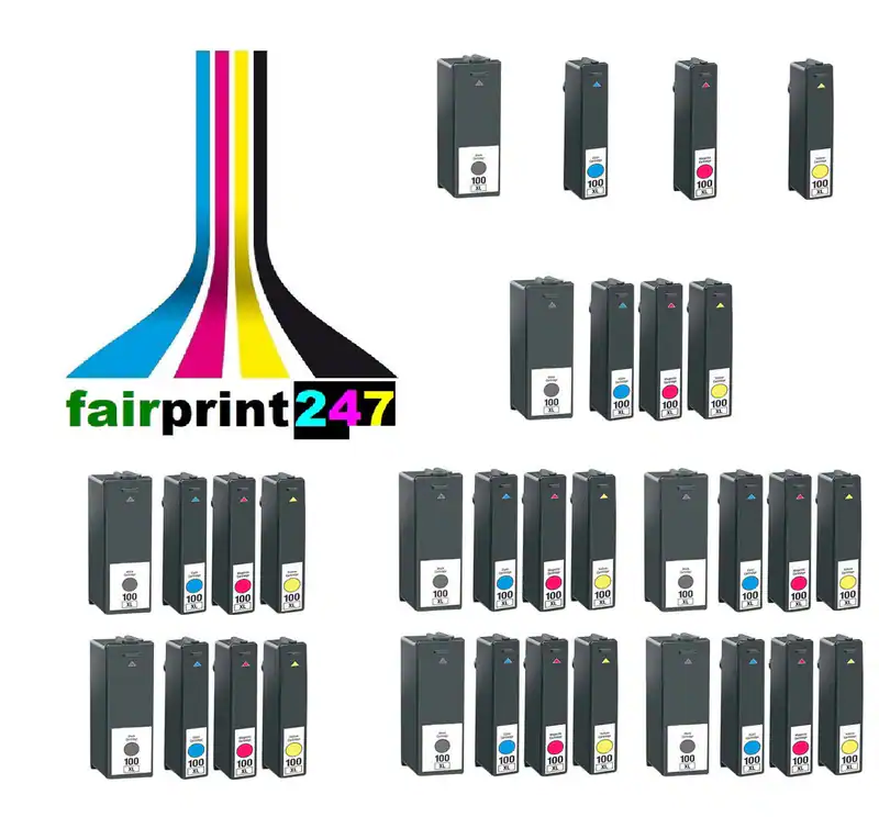 XL Druckerpatronen für Lexmark ersetzt 100XL alle Farben + Sets - kein original