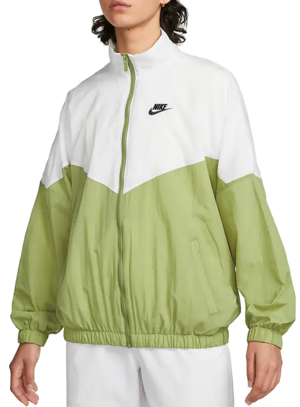 Nike Jacke Grün Windbreaker Gr. L Damen Sportswear Essential Windrunner DM-6185