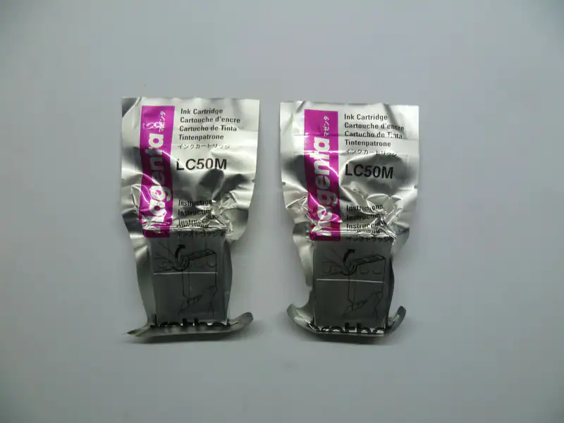 2 x Original Brother LC50M magenta MFC-830 MFC-840 MFC-860 MFC-9200J MFC-7400J