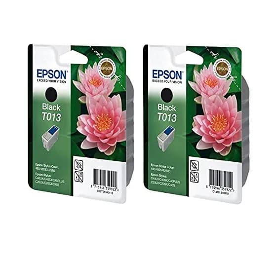 2 x Original Epson T013 schwarz Stylus o.V.