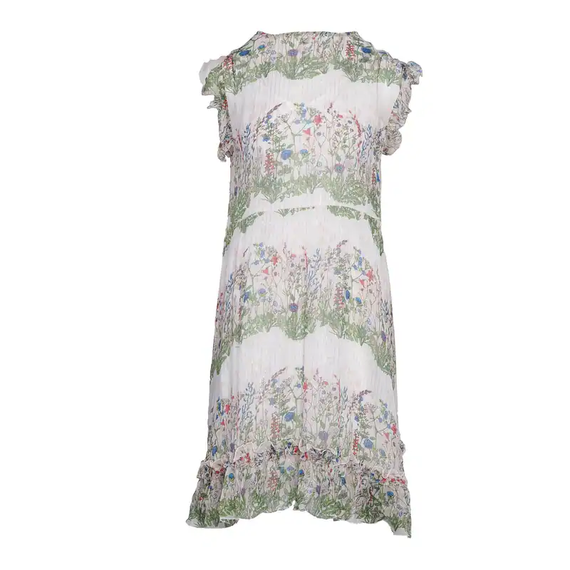Maje Damen Seidenkleid Mehrfarbig Blumenmuster Gr. 40 L FR 42 MFPRO01169