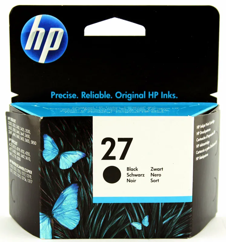 Original HP 27 schwarz OfficeJet 4255 4256 4355 5608 5610 DATUM 2017